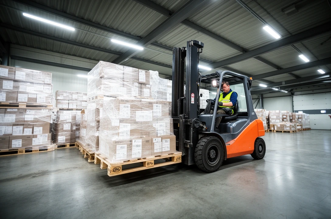 Pallet caricati a magazzino