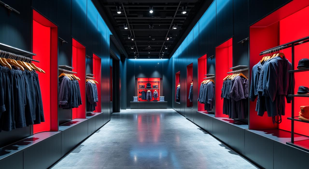 Interno di un negozio di lusso ottimizzato da DecoVisione