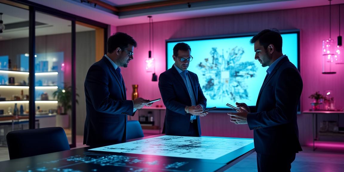 Team DecoVisione nel loro studio di design a Roma